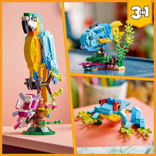 LEGO® Creator Exotic Parrot 31136 Building Toy Set (253 Pieces)